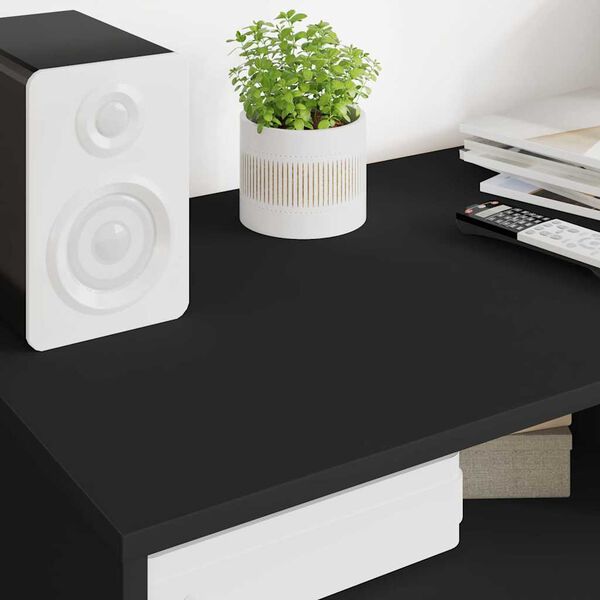 vidaXL TV szekr&eacute;ny fi&oacute;kkal Fekete 100 x 48 x 43 cm Faanyag