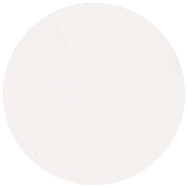 vidaXL feh&eacute;r t&ouml;m&ouml;r fenyőfa kerek asztallap &Oslash;60 x 3 cm