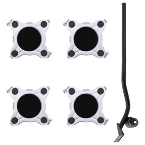 vidaXL 4 db b&uacute;torg&ouml;rgő emelővel, 15,5x15,5x5,5 cm, ac&eacute;l, 1000 kg