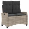 vidaXL vil&aacute;gossz&uuml;rke polyrattan d&ouml;nthető kerti pad p&aacute;rn&aacute;val