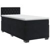 vidaXL Boxspring &aacute;gy matraccal fejt&aacute;ml&aacute;val Fekete 100 x 200 cm B&aacute;rsony