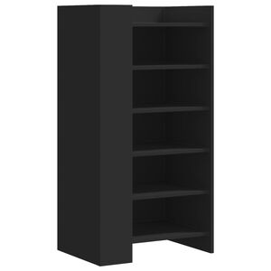 vidaXL fekete szerelt fa cipőszekr&eacute;ny 52 x 37,5 x 100 cm