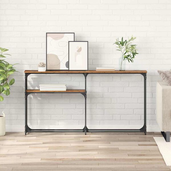 vidaXL Konzolasztal R&eacute;gi fa 145x22.5x75cm Faanyag