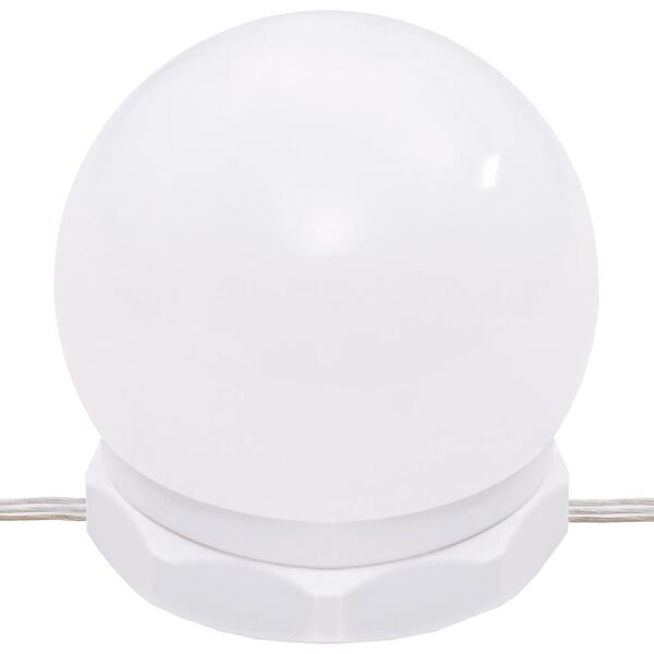 vidaXL barna tölgyszínű LED-es fésülködőasztal 74,5 x 40 x 141 cm