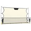 vidaXL fekete &eacute;s s&aacute;rga poli&eacute;szter foci-visszapattan&oacute; h&aacute;l&oacute; 183x85x120cm