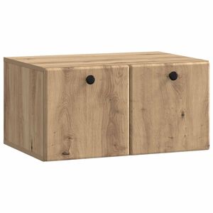 vidaXL Fali TV szekr&eacute;ny 59,5 x 41 x 30 cm K&eacute;zműves T&ouml;lgy Szerelt Fa