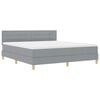 vidaXL LED Box Spring &Aacute;gy p&aacute;rn&aacute;val Vil&aacute;gossz&uuml;rke 180 x 200 cm sz&ouml;vet