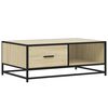 vidaXL sonoma t&ouml;lgy szerelt fa &eacute;s f&eacute;m doh&aacute;nyz&oacute;asztal 90 x 57 x 35 cm