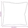 vidaXL Párna párnával Fehér Poliészter