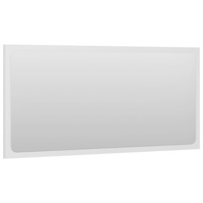 vidaXL fehér forgácslap fürdőszobai tükör 80 x 1,5 x 37 cm