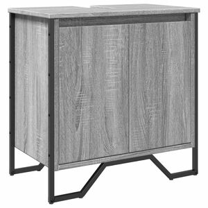 vidaXL sz&uuml;rke sonoma szerelt fa f&uuml;rdőszobai mosd&oacute;szekr&eacute;ny 60x35x60 cm