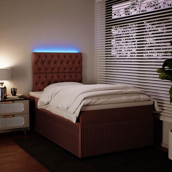 vidaXL r&oacute;zsasz&iacute;n b&aacute;rsony rug&oacute;s &aacute;gy matraccal 120 x 200 cm