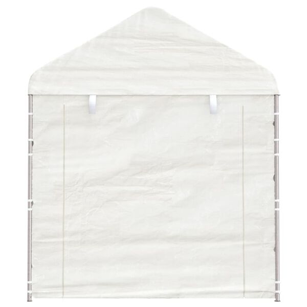 vidaXL fehér polietilén pavilon tetővel 8,92 x 2,28 x 2,69 m