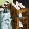 vidaXL Golf Szekr&eacute;ny ker&eacute;kkel Egysz&iacute;nű F&uuml;st&ouml;lt t&ouml;lgy 120 x 45 x 98 cm