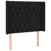 vidaXL fekete b&aacute;rsony fejt&aacute;mla sz&aacute;rnyakkal 93x16x118/128 cm
