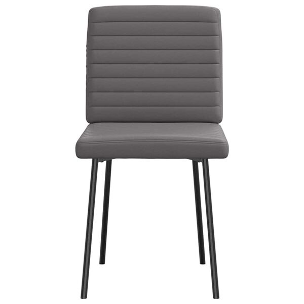 vidaXL 4 db szürke műbőr étkezőszék