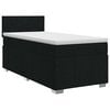 vidaXL Boxspring &aacute;gy matraccal fejt&aacute;ml&aacute;val Fekete 90 x 200 cm Sz&ouml;vet