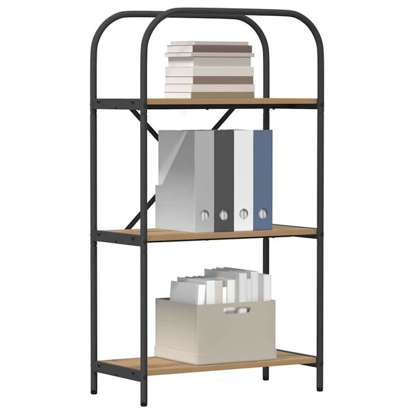 vidaXL K&ouml;nyvespolc Artisan t&ouml;lgy 60 x 30 x 109 cm Faanyag