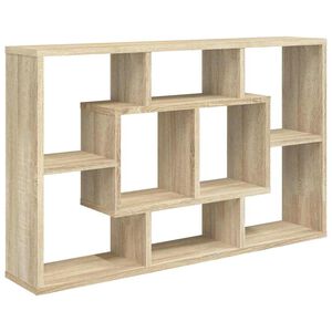 vidaXL sonoma t&ouml;lgy szerelt fa fali polc 85 x 16 x 52,5 cm