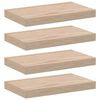 vidaXL 4 db szerelt fa f&uuml;ggőpolc 40 x 23,5 x 4 cm