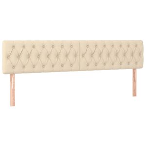 vidaXL kr&eacute;msz&iacute;nű sz&ouml;vet fejt&aacute;mla 180 x 7 x 78/88 cm