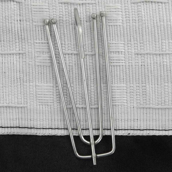 vidaXL 2 db fekete v&aacute;szonhat&aacute;s&uacute; s&ouml;t&eacute;t&iacute;tőf&uuml;gg&ouml;ny kamp&oacute;kkal 290 x 245 cm