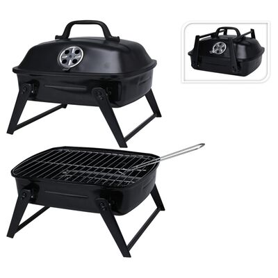 ProGarden fekete hordozható grillsütő