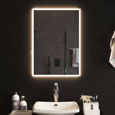 vidaXL LED-es fürdőszobatükör 50 x 70 cm