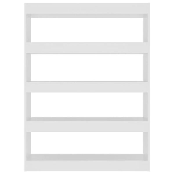 vidaXL feh&eacute;r k&ouml;nyvszekr&eacute;ny/t&eacute;relv&aacute;laszt&oacute; 100 x 30 x 135 cm