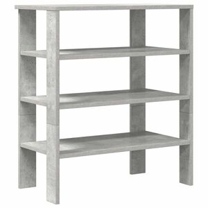 vidaXL betonsz&uuml;rke szerelt fa cipőtart&oacute; 61x32x70 cm