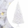 vidaXL Mű kar&aacute;csonyfa 300 LED-del &aacute;llv&aacute;nnyal Feh&eacute;r 300 cm PVC &eacute;s Ac&eacute;l