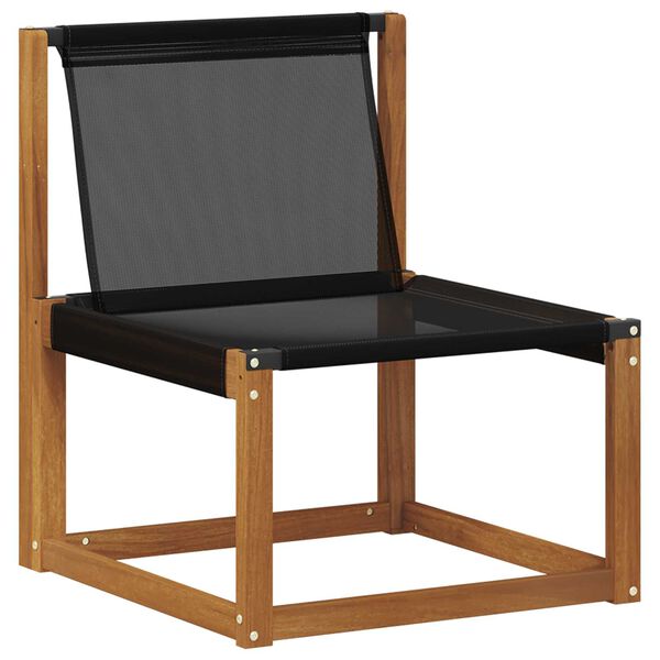 vidaXL K&uuml;lt&eacute;ri kanap&eacute; szett p&aacute;rn&aacute;val 5 pcs Term&eacute;szetes &eacute;s fekete