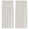 vidaXL Voile F&uuml;gg&ouml;ny 2 db Kr&eacute;m 175 x 140 cm Poli&eacute;szter