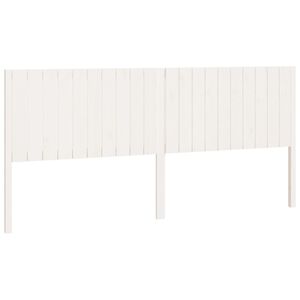 vidaXL feh&eacute;r t&ouml;m&ouml;r fenyőfa &aacute;gyfejt&aacute;mla 205,5 x 4 x 100 cm