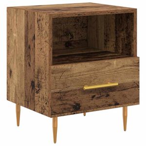 vidaXL &Eacute;jjeli asztal Barna 40 x 35 x 47,5 cm Szerelt Fa