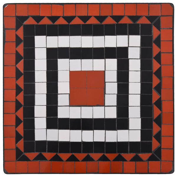 vidaXL 3 r&eacute;szes terrakotta &eacute;s feh&eacute;r ker&aacute;mia mozaikos bisztr&oacute;szett