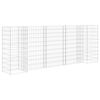 vidaXL H alakú acéldrót virágtartó gabion 260 x 40 x 100 cm