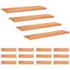 vidaXL L&eacute;pcsőszőnyegek 16 db 110 x 25 x 2 cm Lakk T&ouml;m&ouml;r b&uuml;kkfa