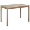 vidaXL t&ouml;m&ouml;r ak&aacute;cfa &eacute;tkezőasztal 120 x 70 x 75 cm