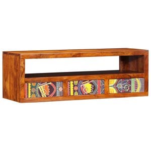 vidaXL t&ouml;m&ouml;r ak&aacute;cfa t&ouml;bbsz&iacute;nű falra szerelhető TV-szekr&eacute;ny 90x30x30 cm