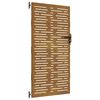 vidaXL fűmint&aacute;s corten ac&eacute;l kerti kapu 85 x 175 cm
