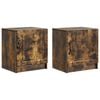 vidaXL &Eacute;jjeliszekr&eacute;ny 2 pcs F&uuml;st&ouml;s T&ouml;lgy 43 x 34,5 x 47 cm Szerelt Fa