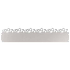 vidaXL Gyepszeg&eacute;lyek 10 pcs Ez&uuml;st 103 x 0,05 x 22 cm Rozsdamentes ac&eacute;l