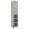 vidaXL betonsz&uuml;rke szerelt fa magasszekr&eacute;ny 34,5x34x180 cm
