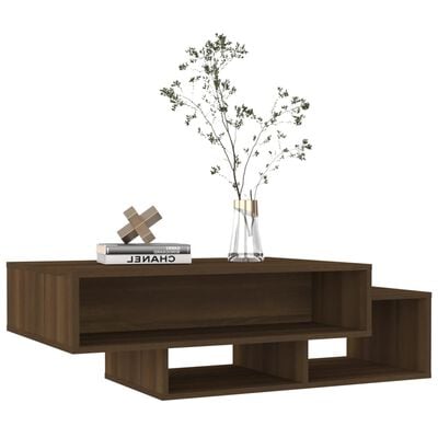 vidaXL barna tölgyszínű szerelt fa dohányzóasztal 105x55x32 cm
