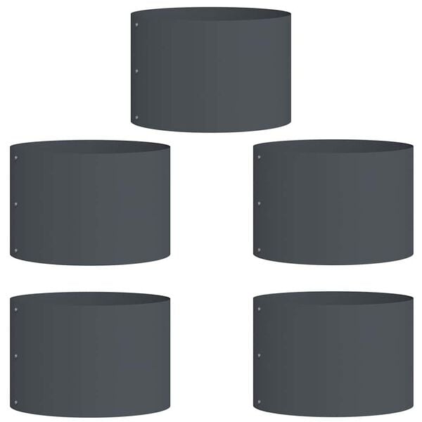 vidaXL Kerti cser&eacute;p 5 pcs Antracit 30 x 30 x 20 cm