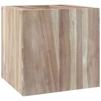 vidaXL tömör tíkfa falra szerelhető fürdőszobaszekrény 41 x 38 x 40 cm