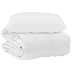 vidaXL Paplan p&aacute;rn&aacute;val 2 pcs Feh&eacute;r Mikrosz&aacute;l