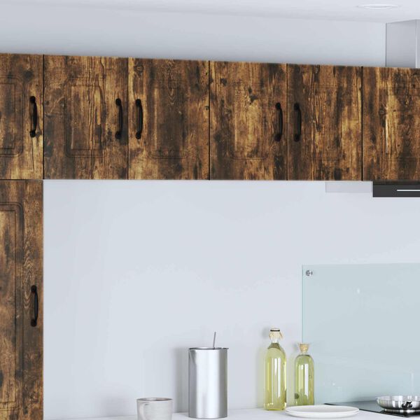 vidaXL Konyhaszekr&eacute;ny Kalmar 2 pcs F&uuml;st&ouml;lt t&ouml;lgy 60 x 31 x 40 cm