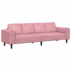 vidaXL Nappali Kanap&eacute; R&oacute;zsasz&iacute;n 250 x 77 x 76 cm